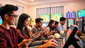 Bermain togel online dengan suasana menyenangkan di ruang modern yang nyaman.