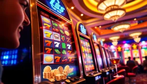 Mainkan pakde4d slot dengan mesin slot penuh warna dan pemain yang antusias.
