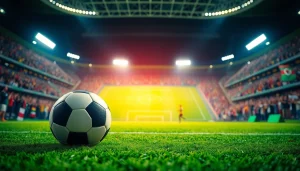 Menang taruhan bandar bola parlay slot dengan aksi seru di stadion sepak bola.