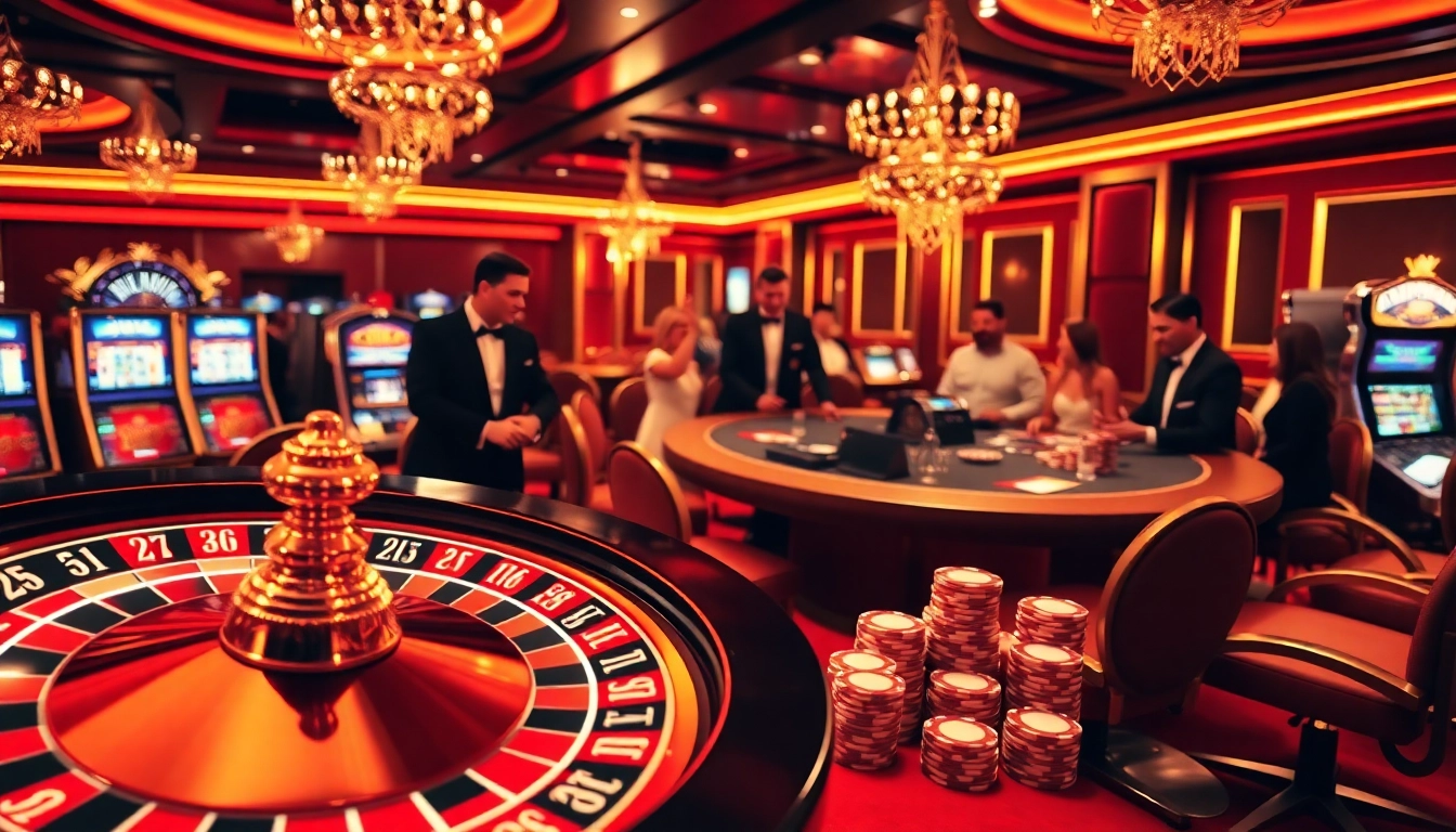 Experience the thrill of RR88 with vibrant casino games, showcasing poker chips and slot machines.