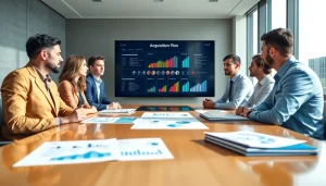 Developing Acquisition Planning strategies during a professional team meeting in a conference room.