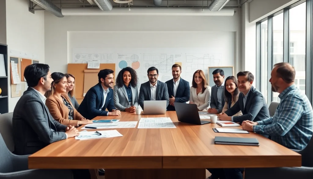 Engaging collaboration in construction advocacy carolinas with diverse professionals in discussion.