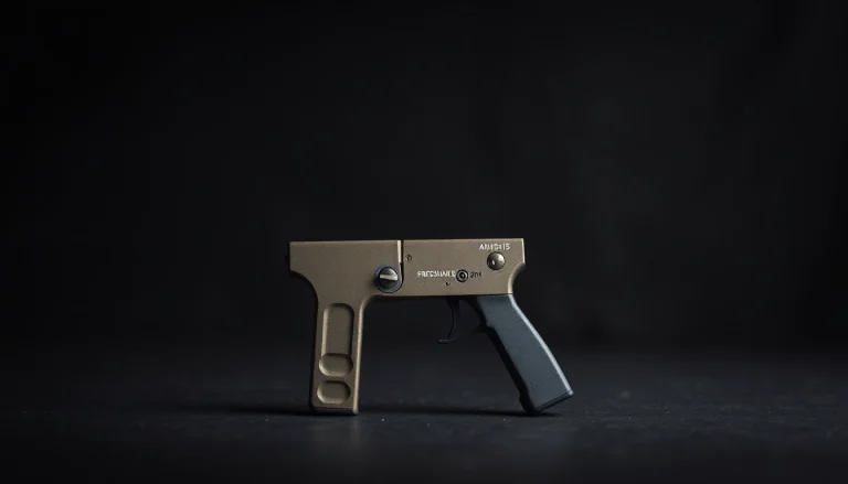 Admiring AR 15 binary trigger showcasing its innovative design and features.