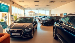 Modern car rental office showcasing avtoprokat services in Chișinău.