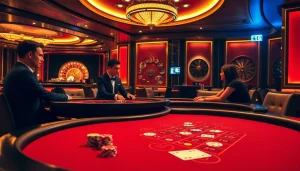 Engaging baccarat scene at https://xx88.us/ featuring eager players and vibrant casino elements.
