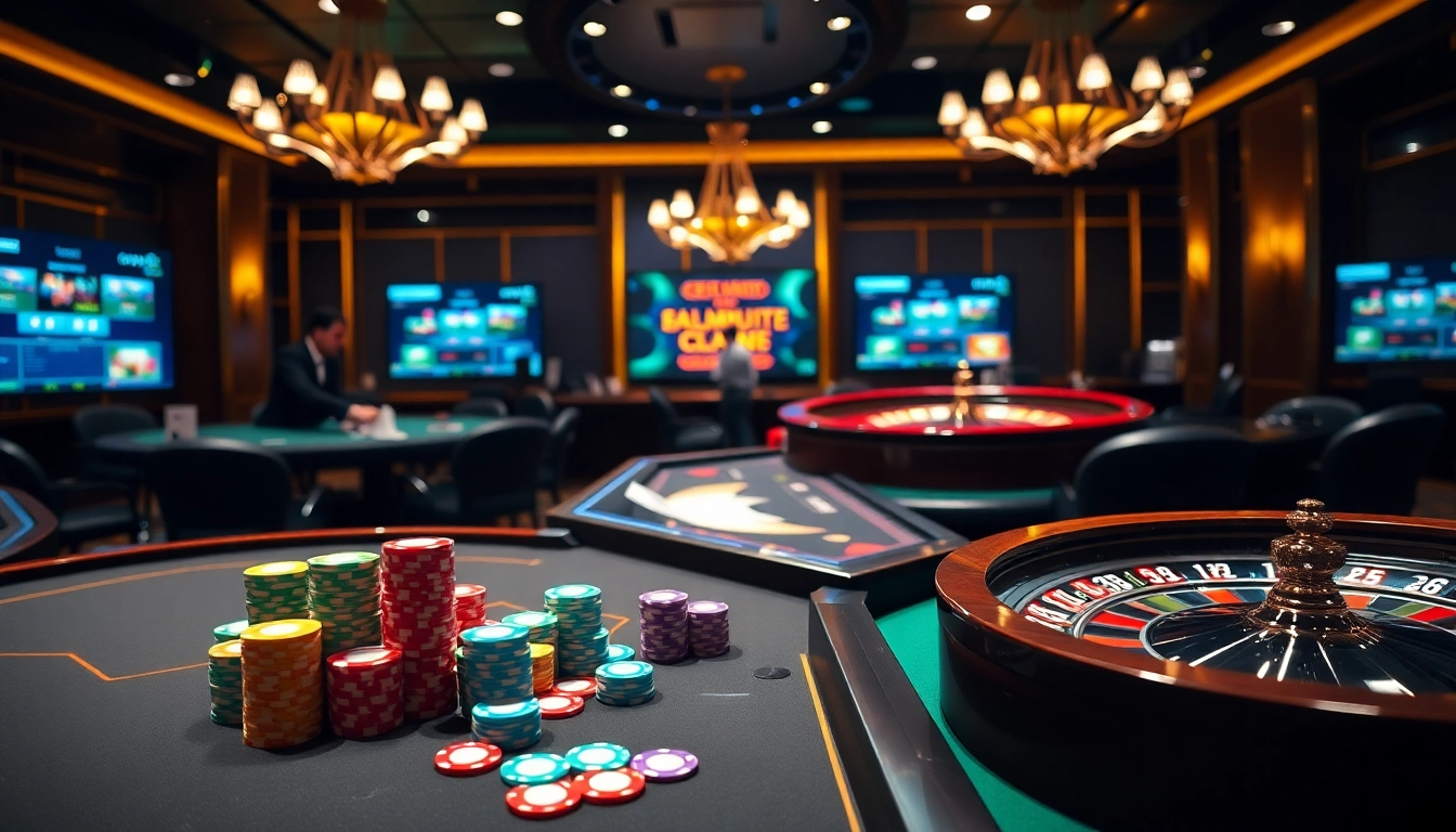 Experience thrilling gameplay at https://www.kjc.global/ with vibrant poker tables and luxurious casino ambiance.
