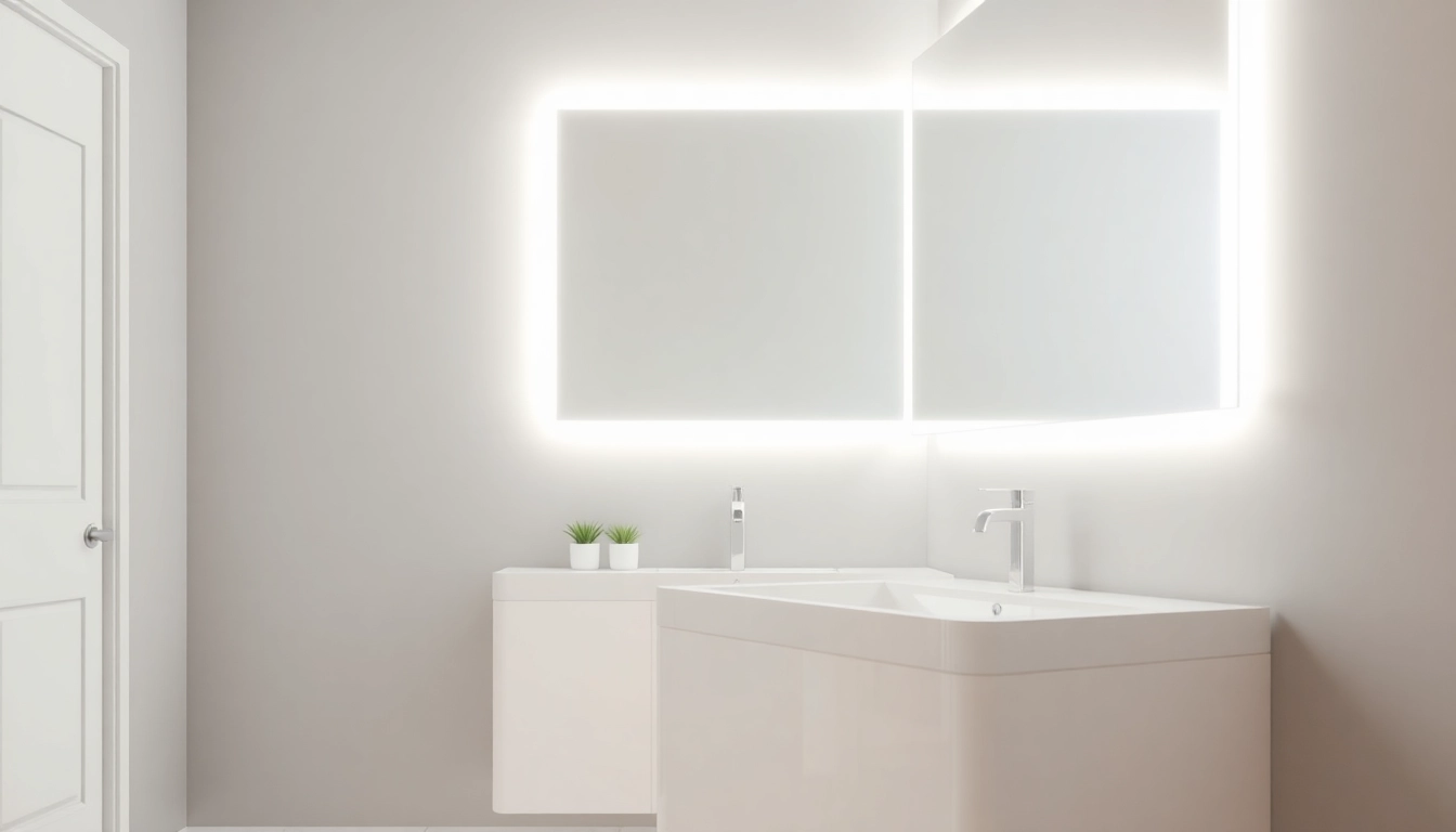 Illuminate your space with a stylish bathroom mirror with led light for a modern feel.