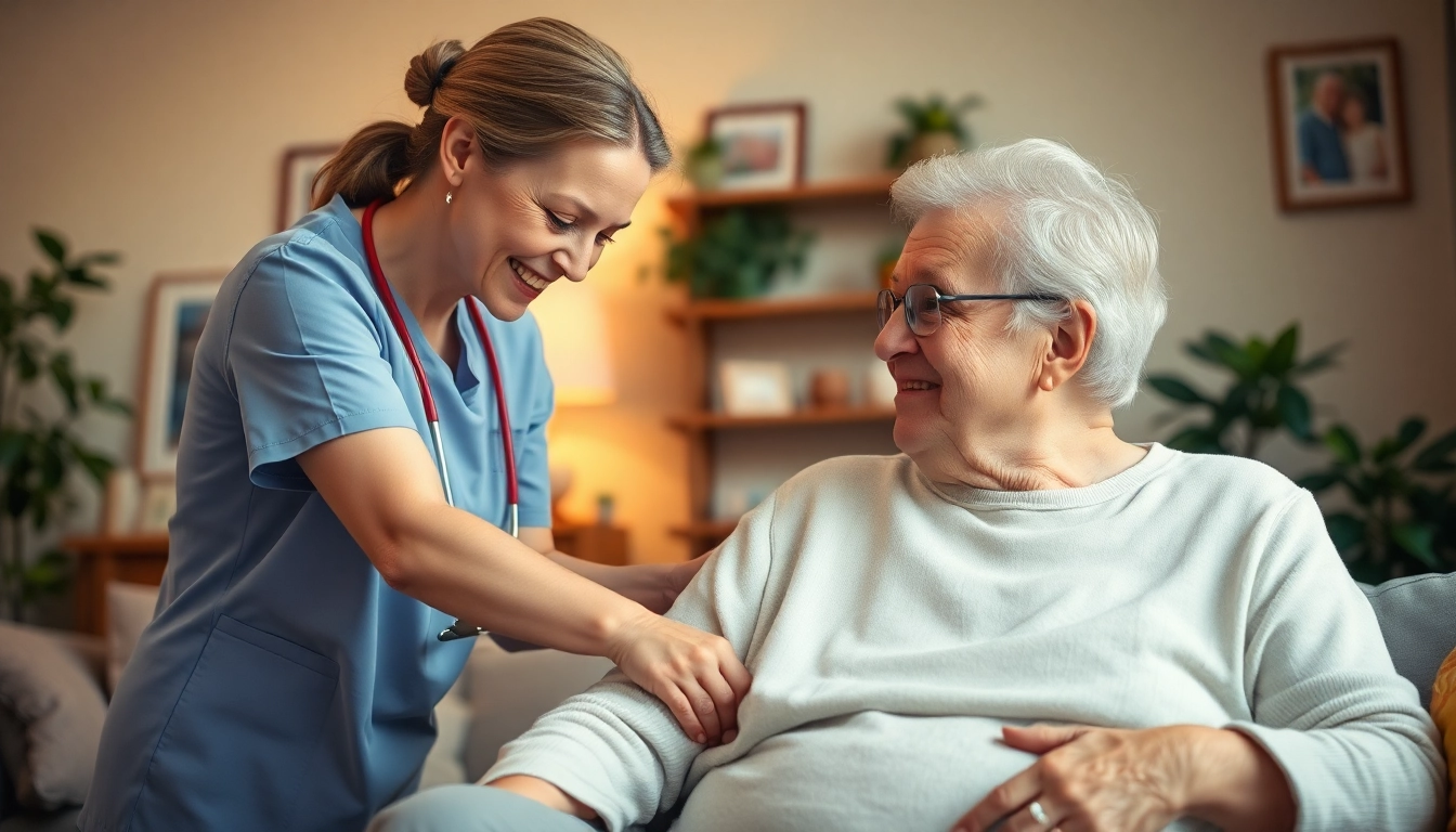 Senior caregivers austin tx assisting an elderly person in a warm and inviting home setting.