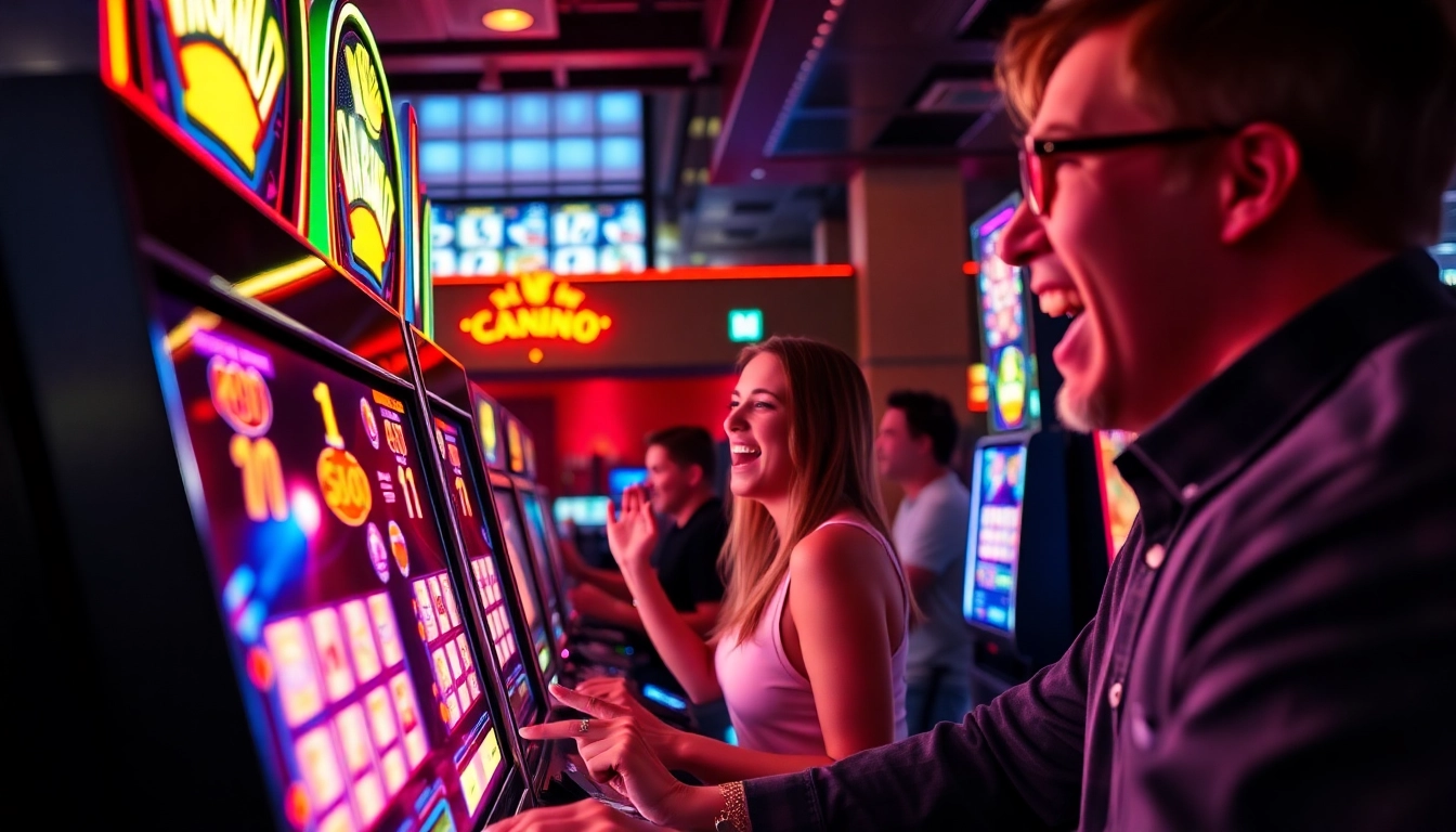 Menangkan jackpot dengan slot deposit 1000 yang berwarna-warni dalam suasana kasino yang meriah.