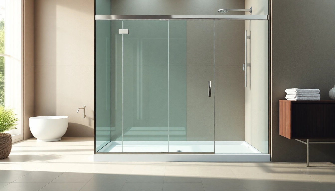 Erleben Sie die sonni Duschkabine 80x80 in einem eleganten Badezimmerdesign mit stilvollen Glaspanelen.