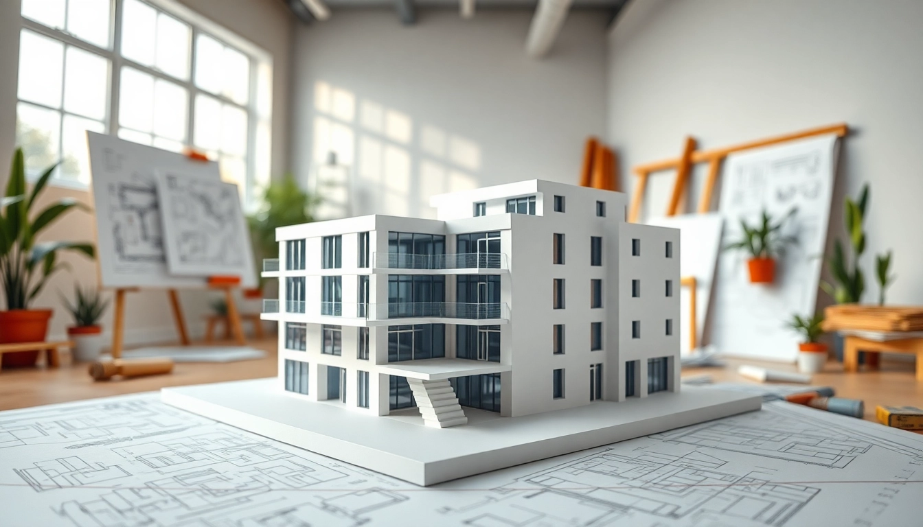 Architekturmodellbau Wuppertal: Detailreiche Modelle in einem modernen Designstudio.