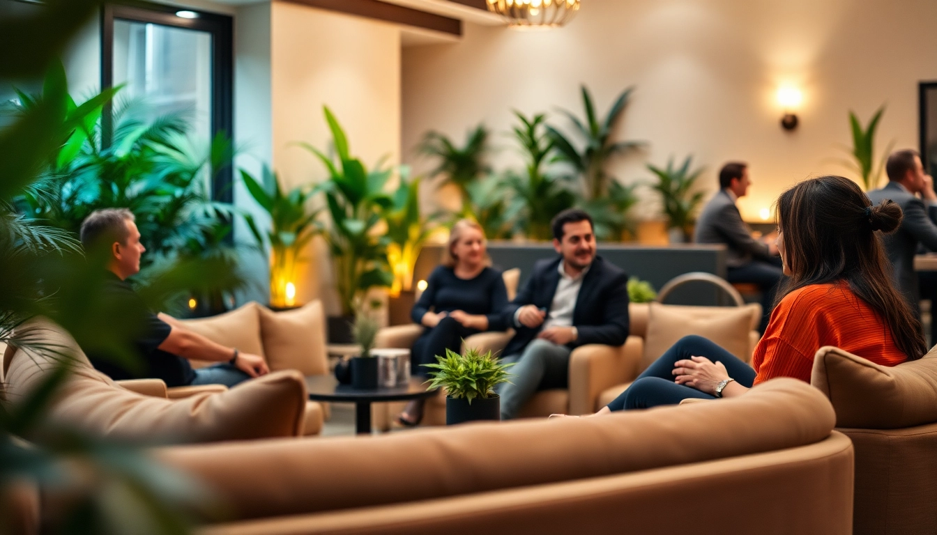 Engaged atmosphere at The Corner Cannabis Club Madrid showcasing members enjoying their time.