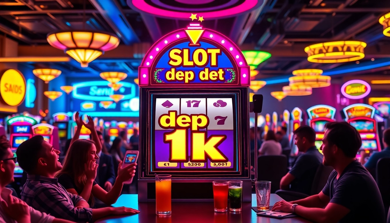 Menangkan bermain di slot depo 1k dengan keseruan mesin slot dan pemain yang bergembira.